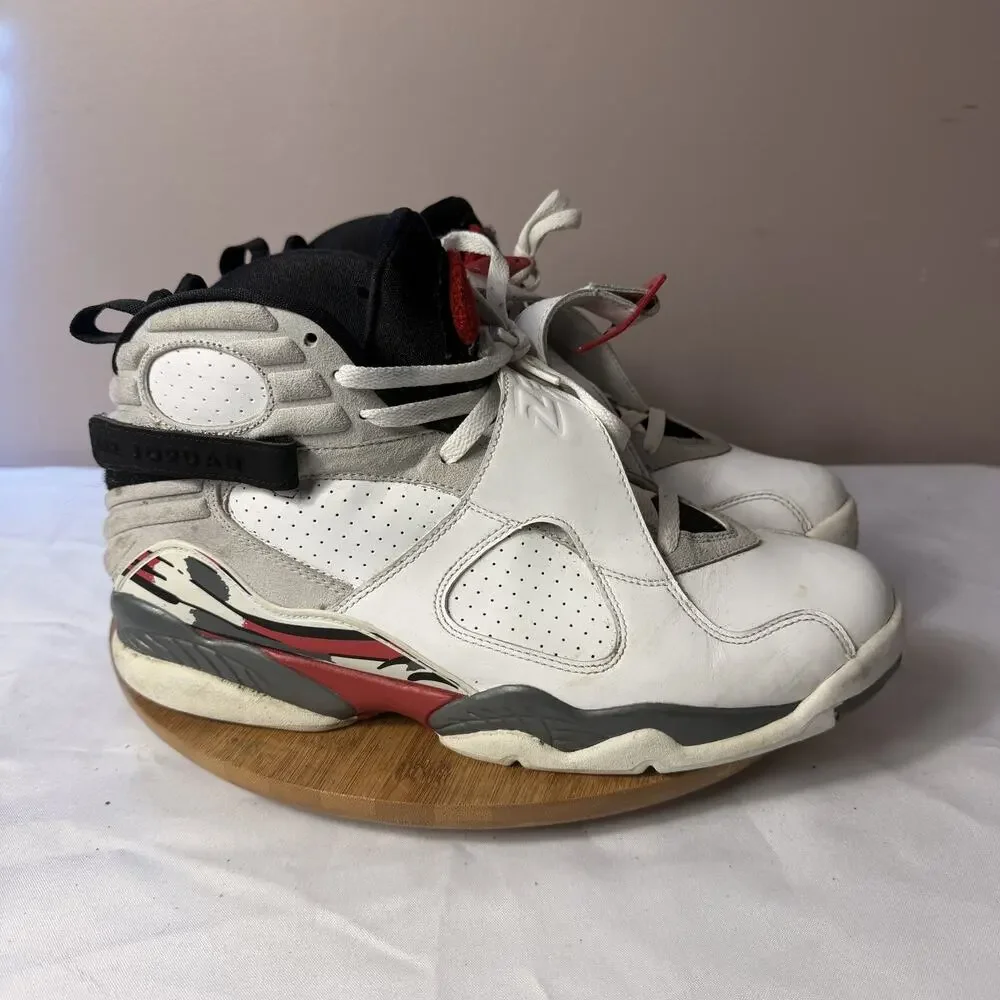 Men's Air Jordan 8 Retro Bugs Bunny 2013 White Red Black Size 12